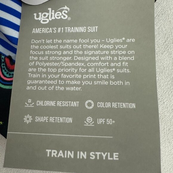 Uglies By Dolfin Swimwear Rainbow Print Two Piece Swimsuit Size S Stylish - Picture 7 of 10